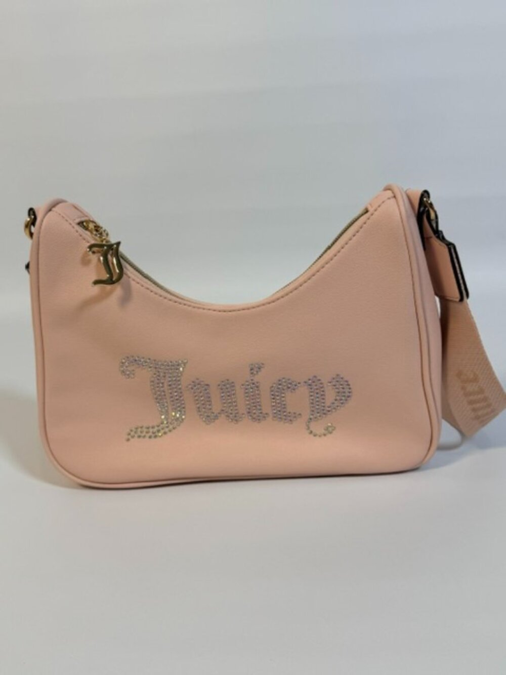 NWOT Juicy Couture Y2K Pink Lemonade Obsession Crossbody Purse Rhinestones